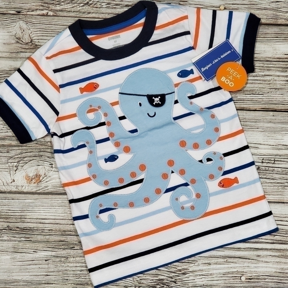 Pirate Octopus T-Shirt Gymboree Whale Hello There Collection